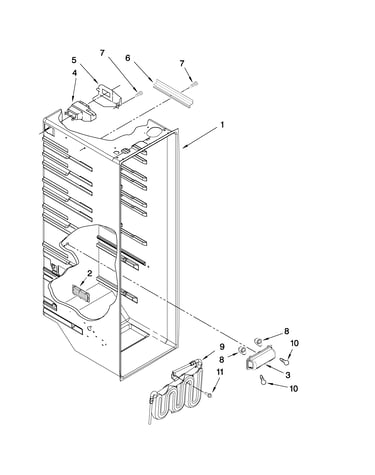 Refrigerator liner parts