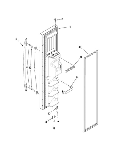 Freezer door parts