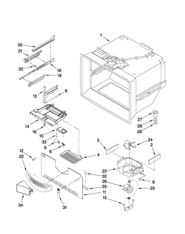 Freezer liner parts