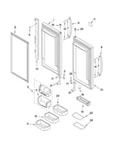 Refrigerator door parts