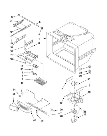 Freezer liner parts