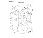 Maytag MIM1554WRS0 cabinet liner and door parts diagram