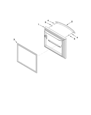 Freezer door parts