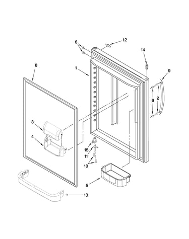 Refrigerator door parts