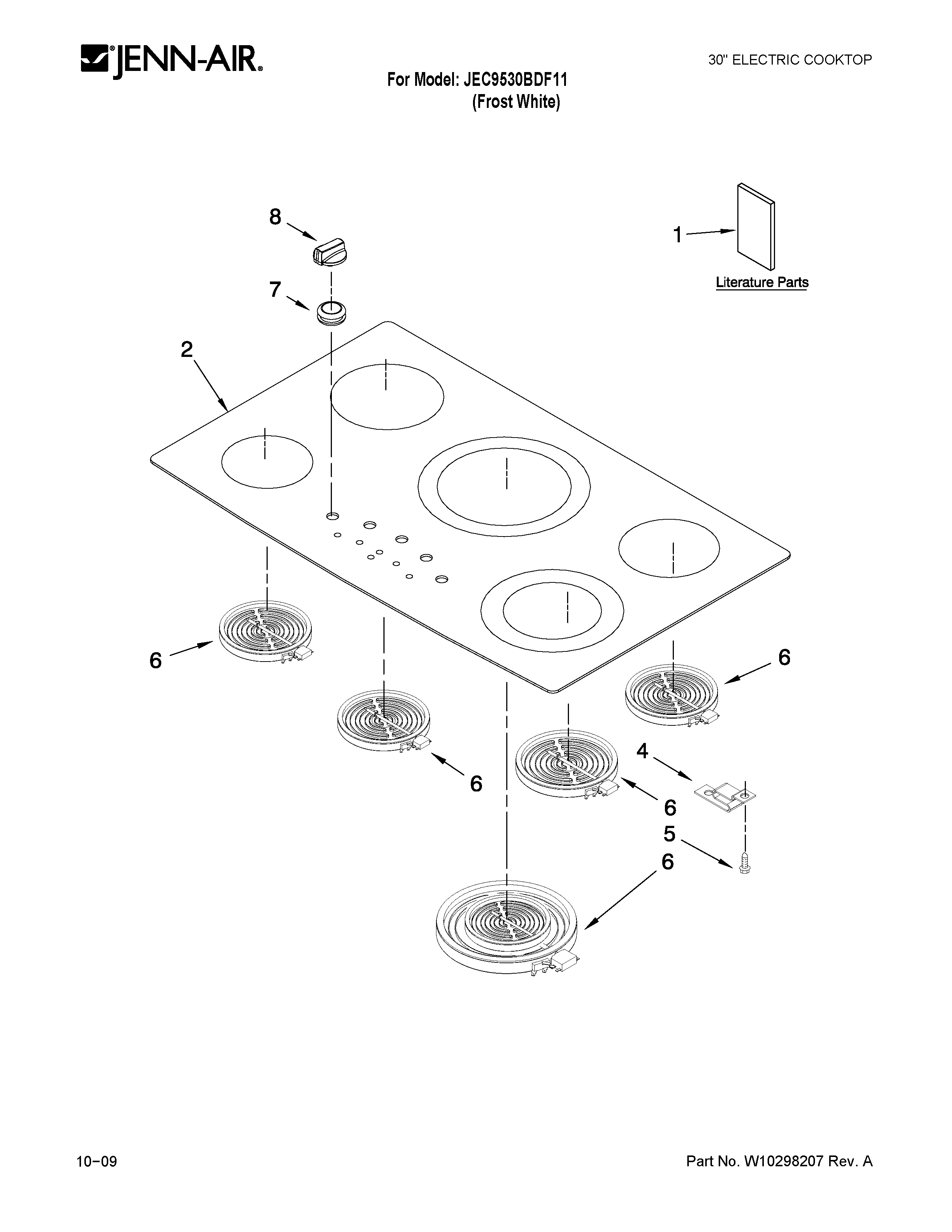 Cooktop parts