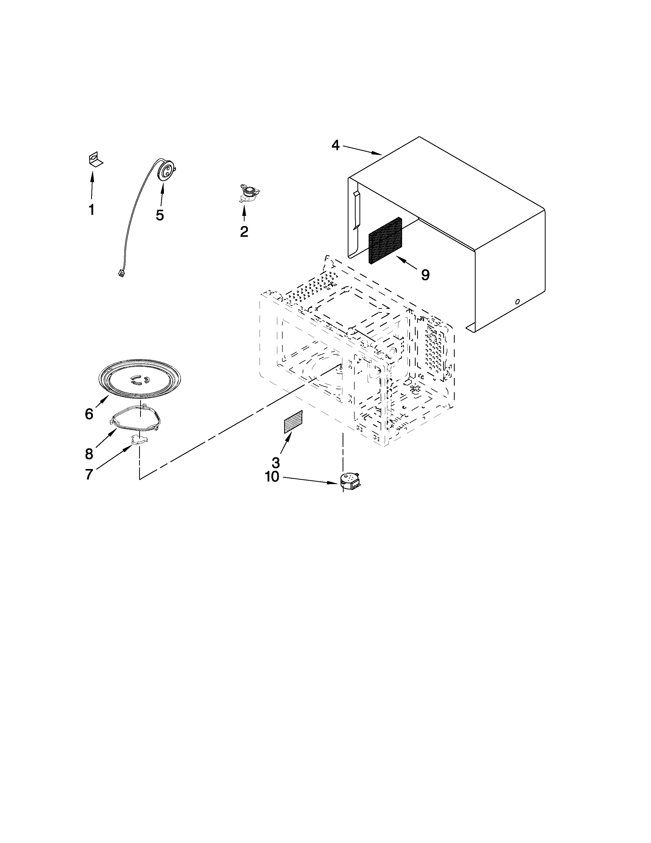 MICROWAVE OVEN CAVITY PARTS