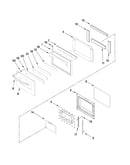 Oven door parts