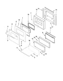 Oven door parts