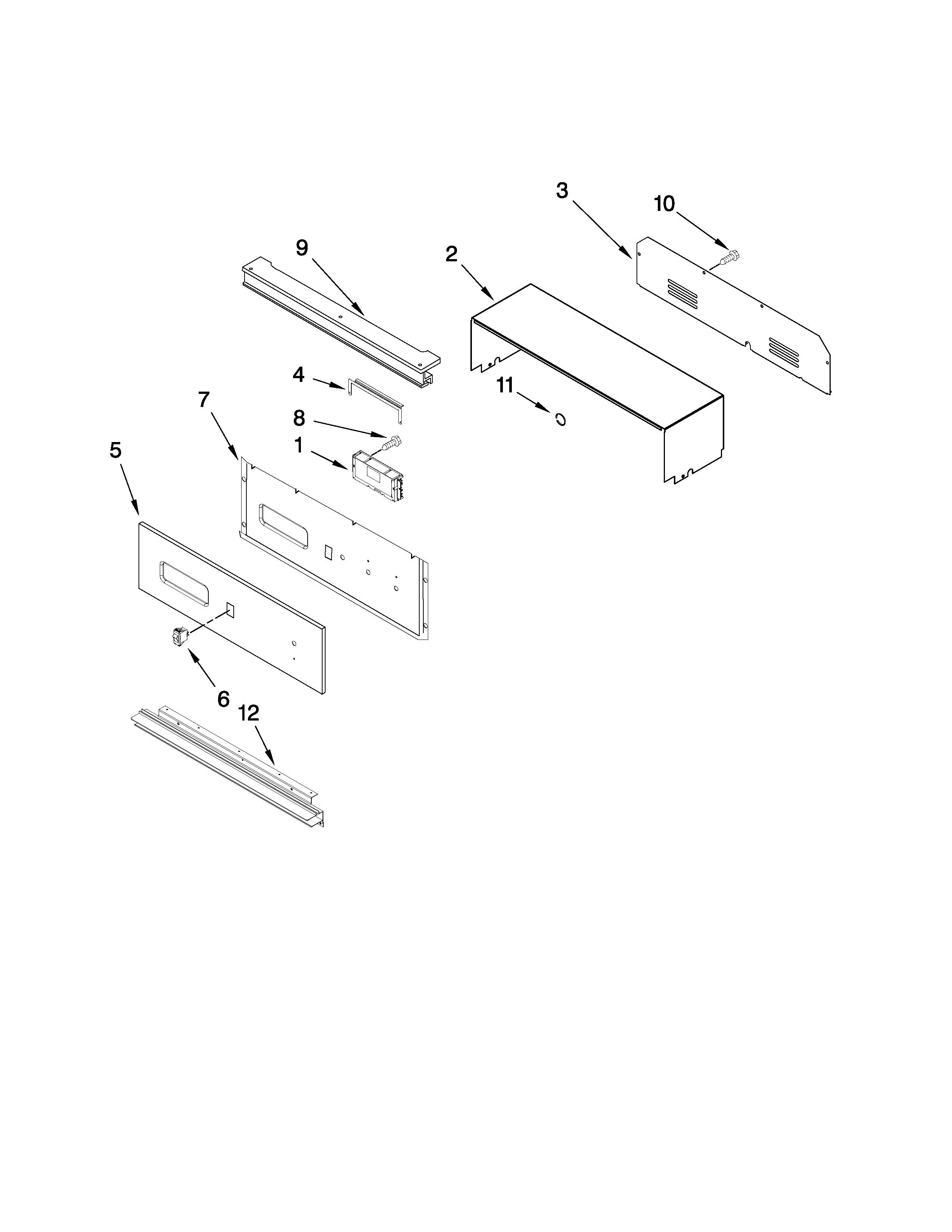 Control panel parts