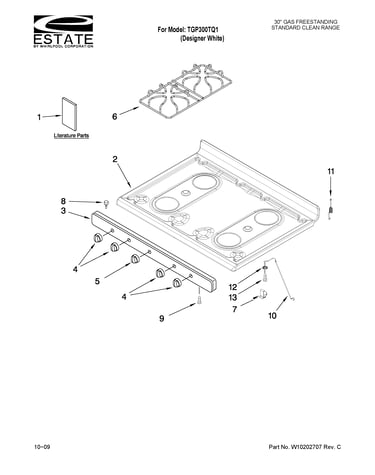 Cooktop parts