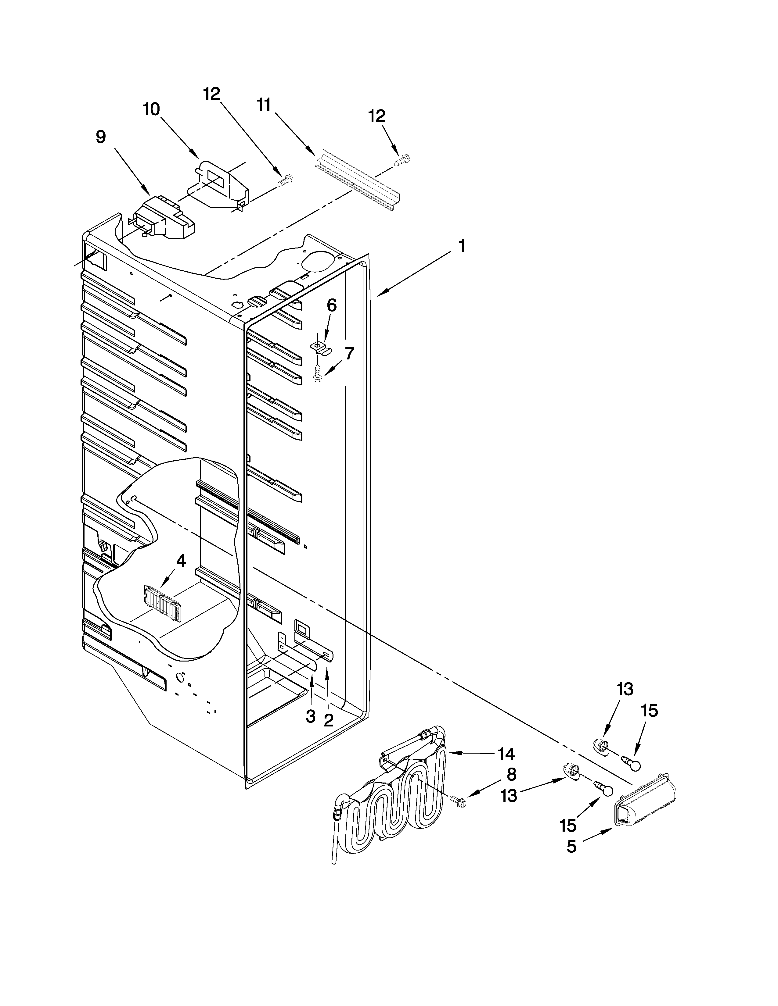 Refrigerator liner parts