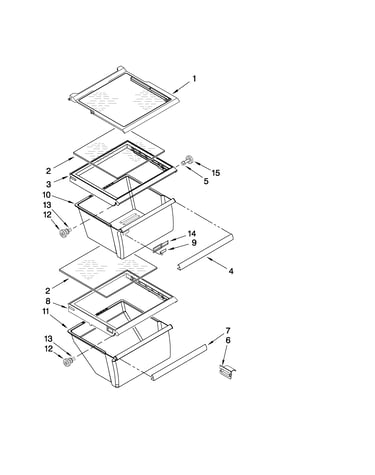 Refrigerator shelf parts