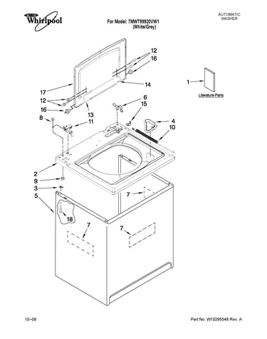 Top and cabinet parts