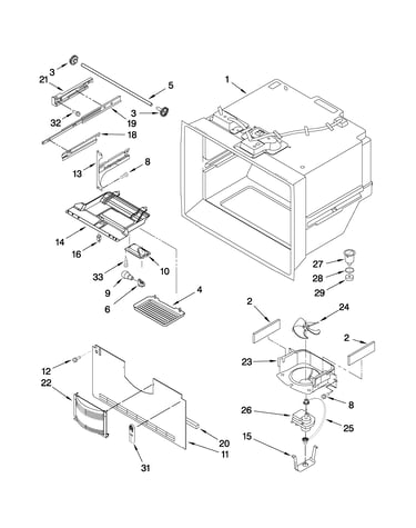 Refrigerator liner parts