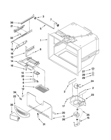 Freezer liner parts