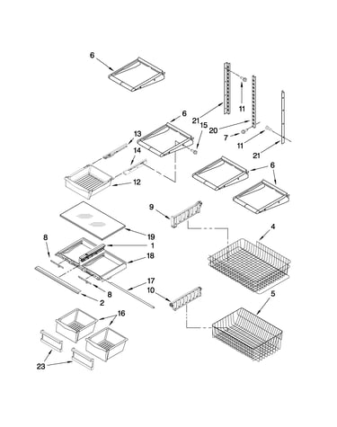Shelf parts