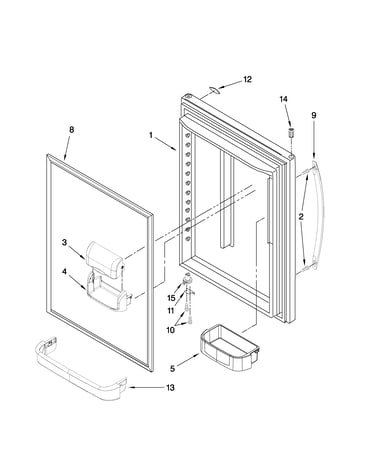Refrigerator door parts