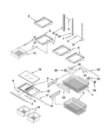 Shelf parts