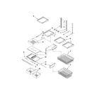 Whirlpool GB2SHDXTS03 shelf parts diagram