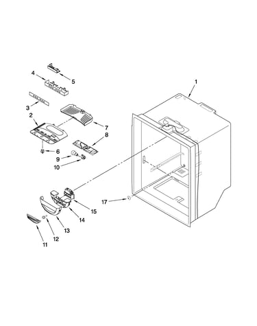 Refrigerator liner parts