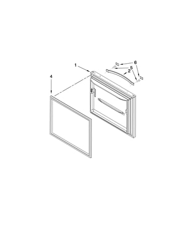 Freezer door parts