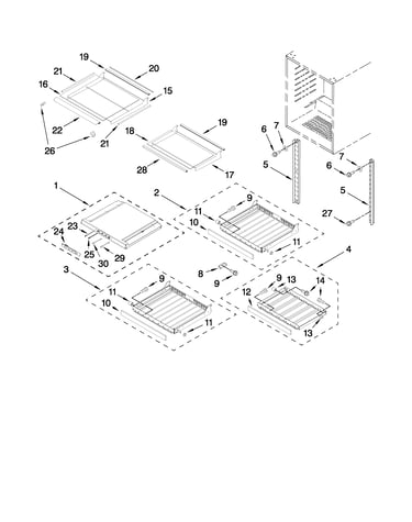 Shelf parts