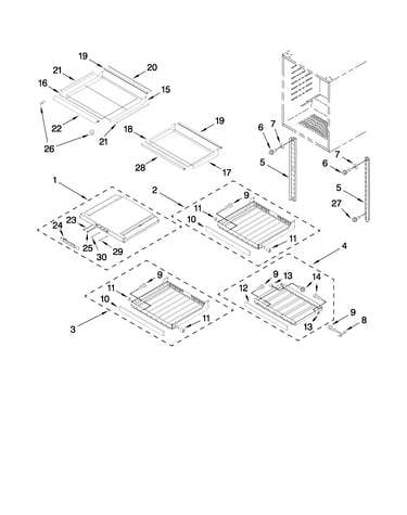 Shelf parts
