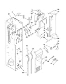 Freezer liner and air flow parts