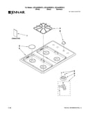 Cooktop, burner and grate parts