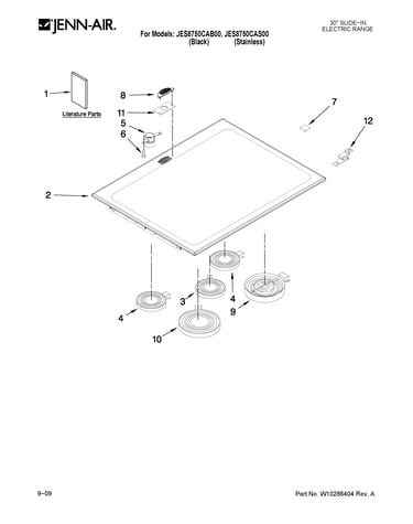 Cooktop parts