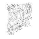 Maytag MGT3800TW2 dryer bulkhead parts diagram