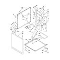 Maytag MGT3800TW2 washer cabinet parts diagram