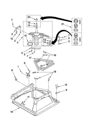 Machine base parts