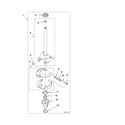 Maytag MGT3800TW2 brake and drive tube parts diagram