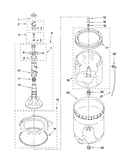 Agitator, basket and tub parts