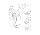 Jenn-Air JCB2582WEF00 freezer liner parts diagram