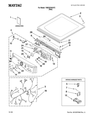 Top and console parts