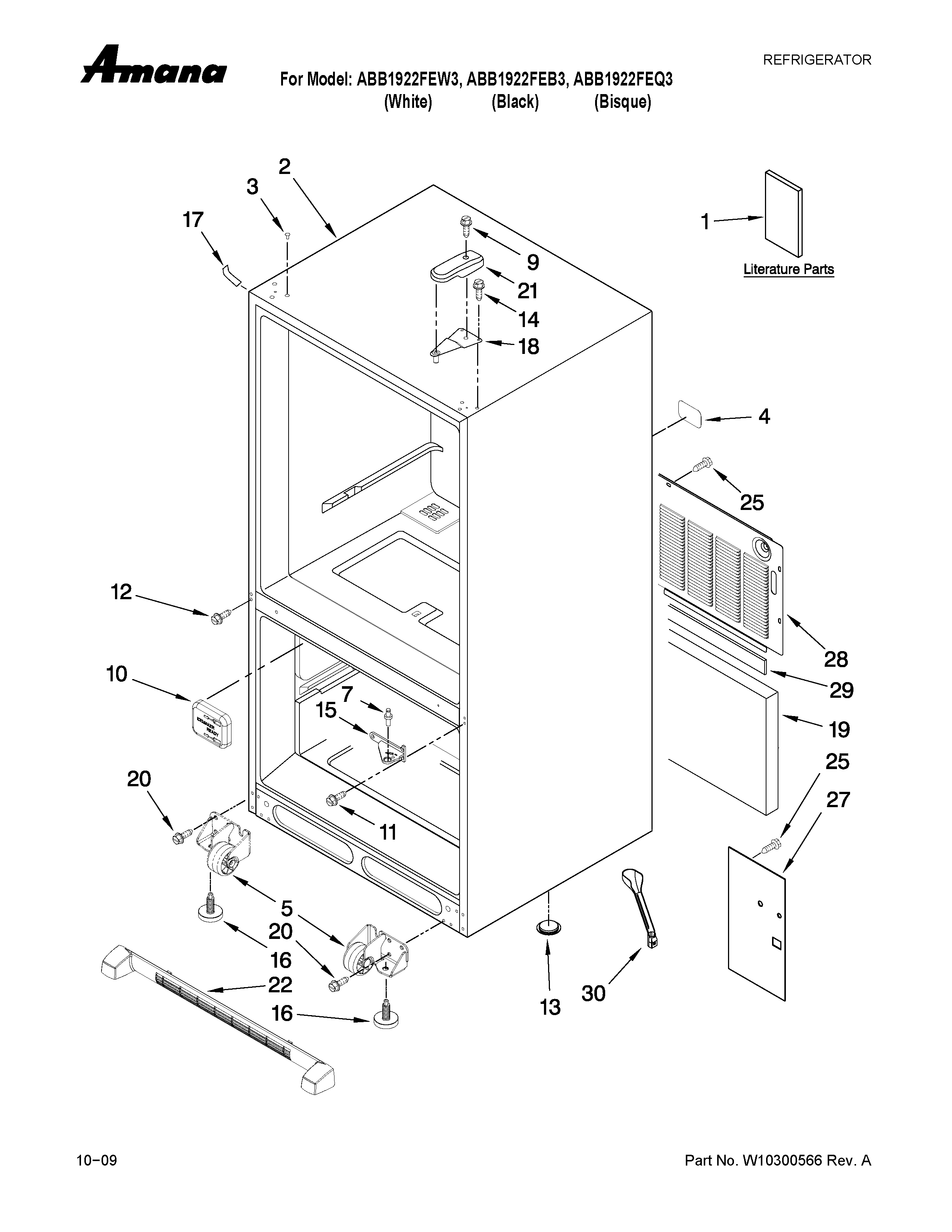 Cabinet parts