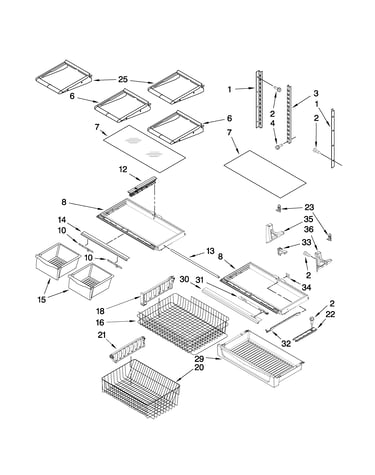 Shelf parts