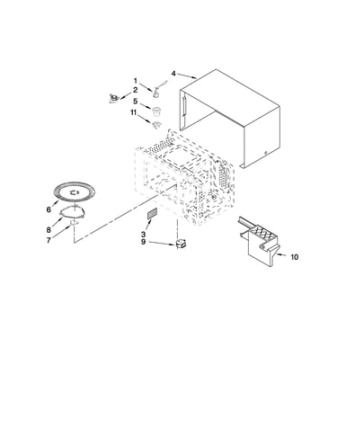 Microwave oven cavity parts
