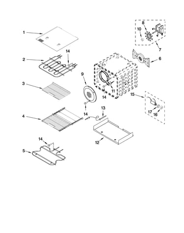 Internal oven parts
