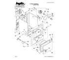 Inglis YIED4400VQ1 cabinet parts diagram