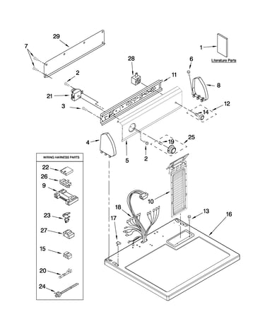 Top and console parts