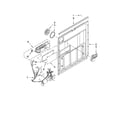Whirlpool DU1055XTVS1 door and latch parts diagram