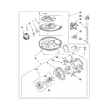 Whirlpool DU1055XTVS1 pump and motor parts diagram