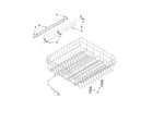 Whirlpool GU2300XTVQ1 upper rack and track parts diagram