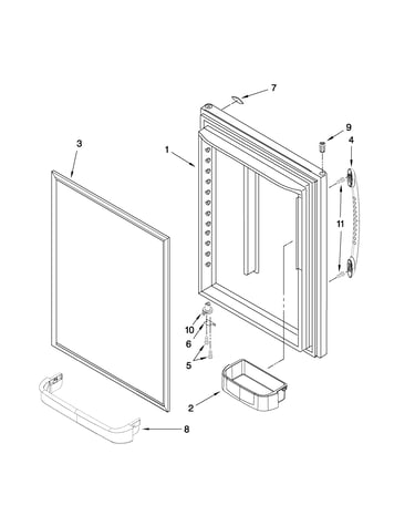 Refrigerator door parts