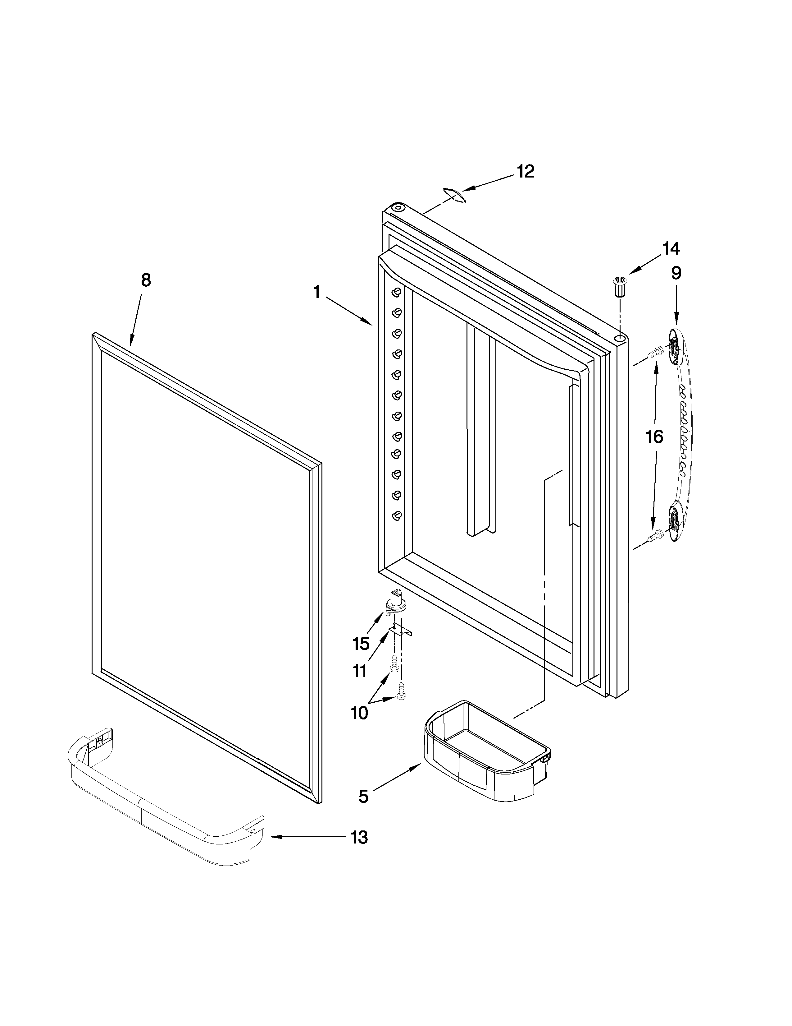 REFRIGERATOR DOOR PARTS