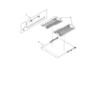 KitchenAid KUDE60FVPA1 third level rack and track parts diagram