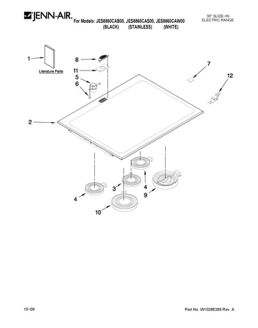 Cooktop parts